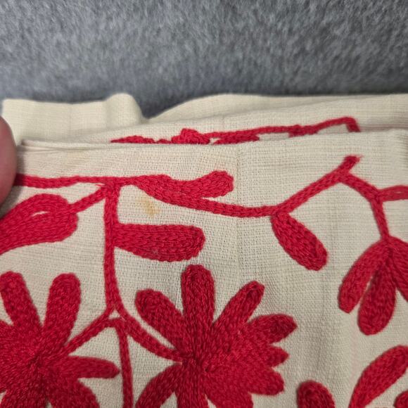 Boden Embroidered Red Floral A Line Skirt Size 4 - Picture 5 of 5